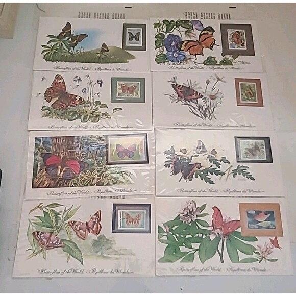 Butterflies Of The World Stamps Collection Lot Of 28 - Picture 3 of 10